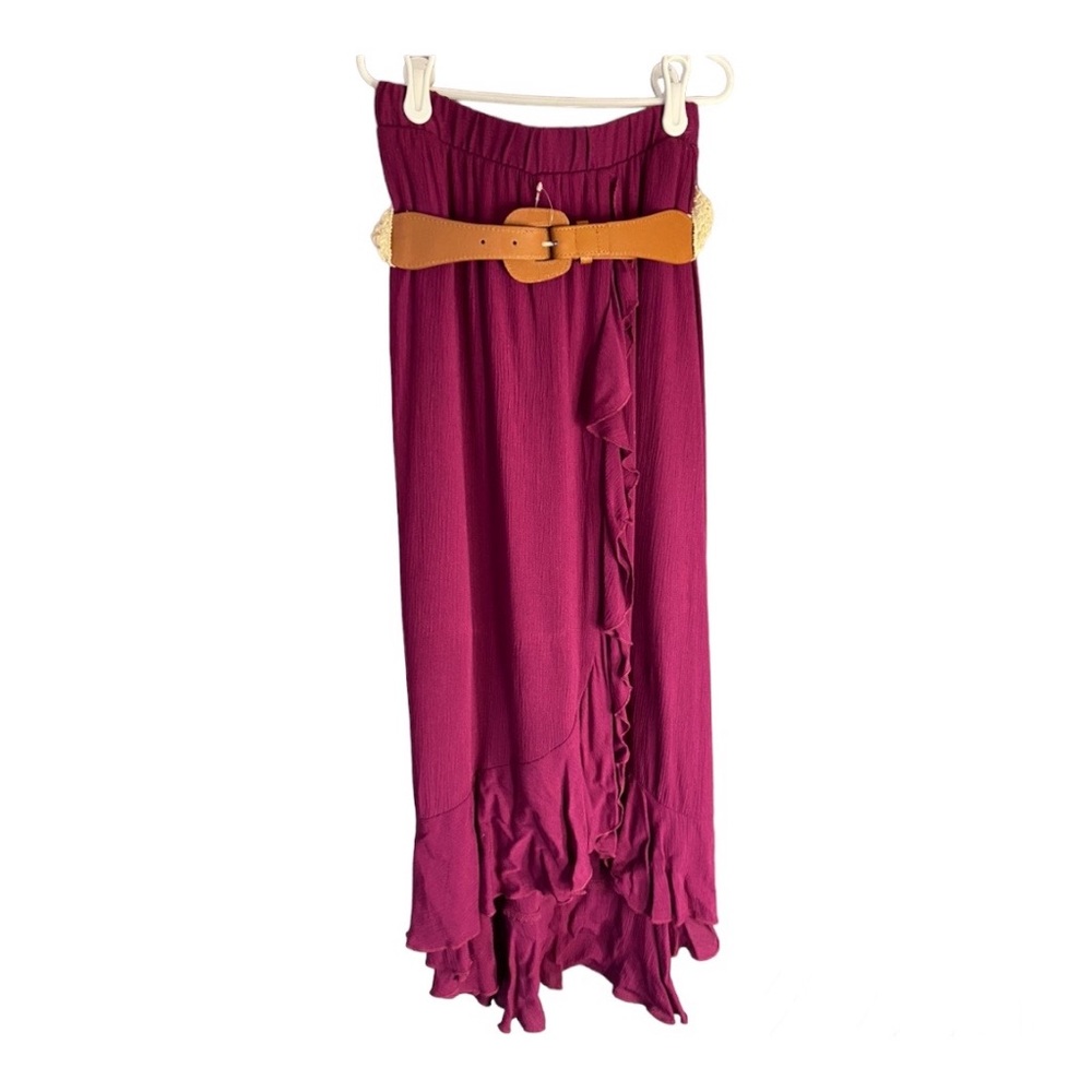 Amy Byer long pink/maroon skirt
